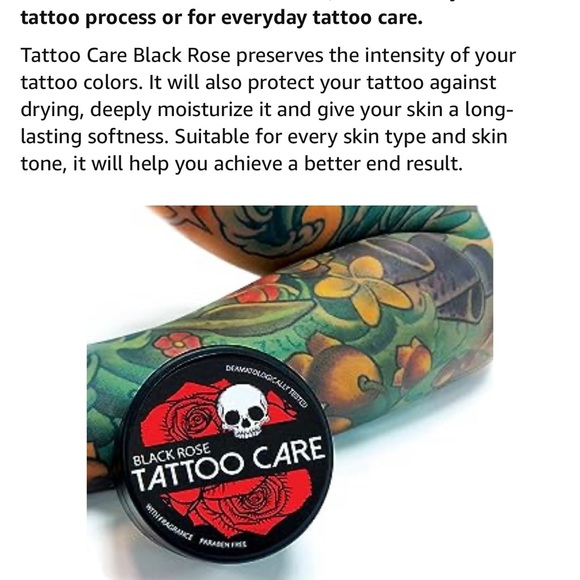 Black Rose | Skincare | Black Rose Tattoo Care Excellent For New ...